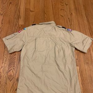 Preowned Boy Scouts of America uniform shirt with badges